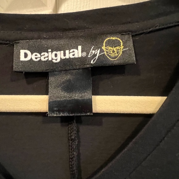 Desigual Women's Black and Red Embroidered Dress - Picture 3 of 9